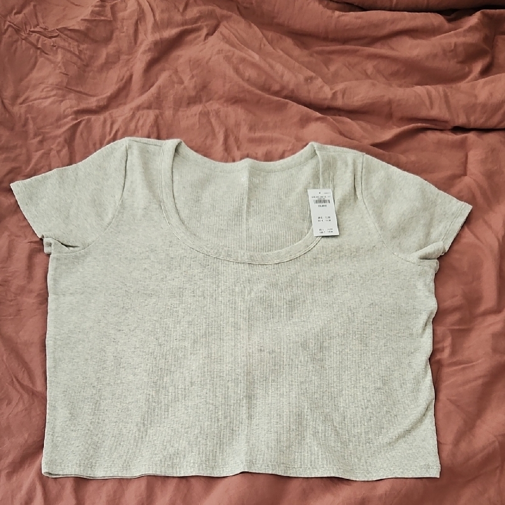 Hollister Ribbed Scoop Top